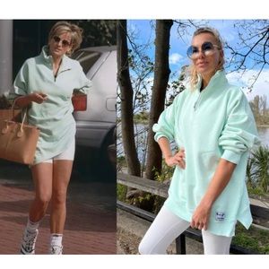 Sloppy Joe Princess Diana Quarter Zip Sweatshirt